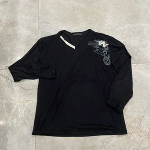 Men’s Fashion Long Sleeve VNeck Shirt - Size 4XL